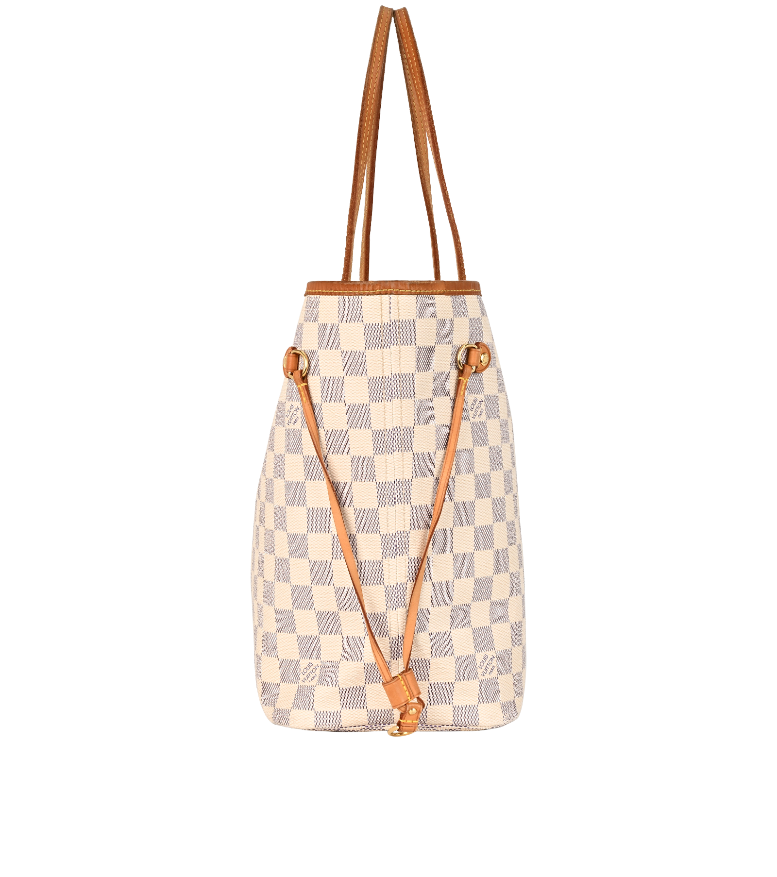 Neverfull MM, &pound;695, Handbags, White, Canvas, Bottom view